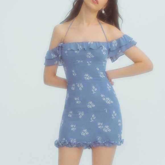 Last Call - NWT Reformation Veranda Mini Dress - Picture 3 of 7